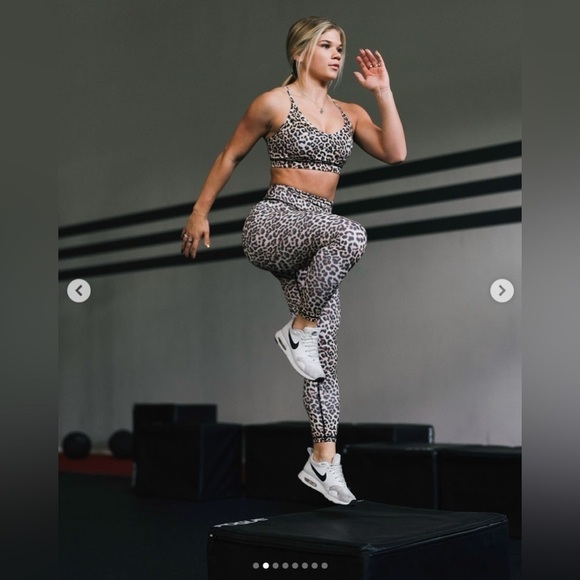 NWT Zyia Leopard 3-Piece Mix & Match Set, One Bra, Two Leggings, Size 4/XS - Picture 2 of 16